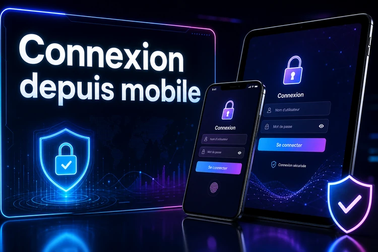 Connexion depuis mobile
