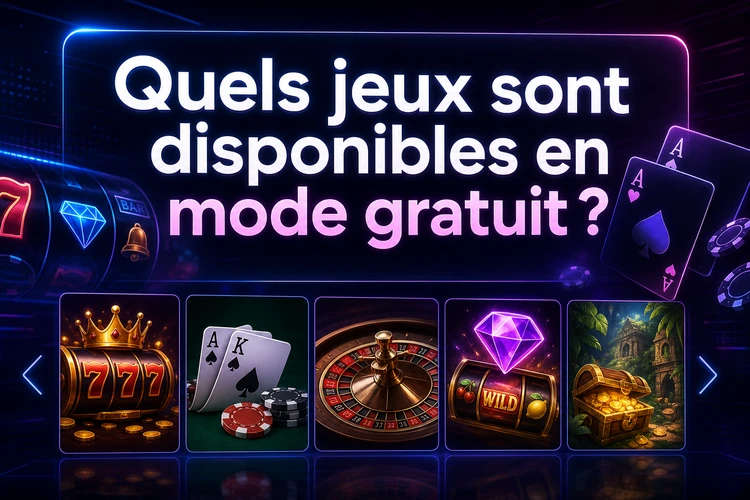 Quels jeux sont disponibles en mode gratuit?