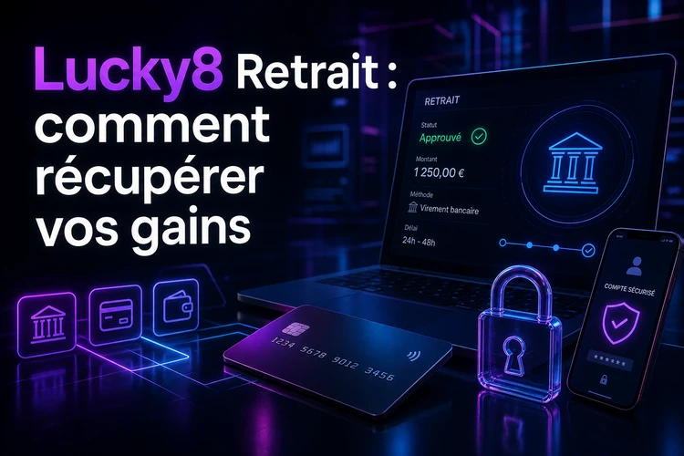 Lucky8 Retrait: comment récupérer vos gains