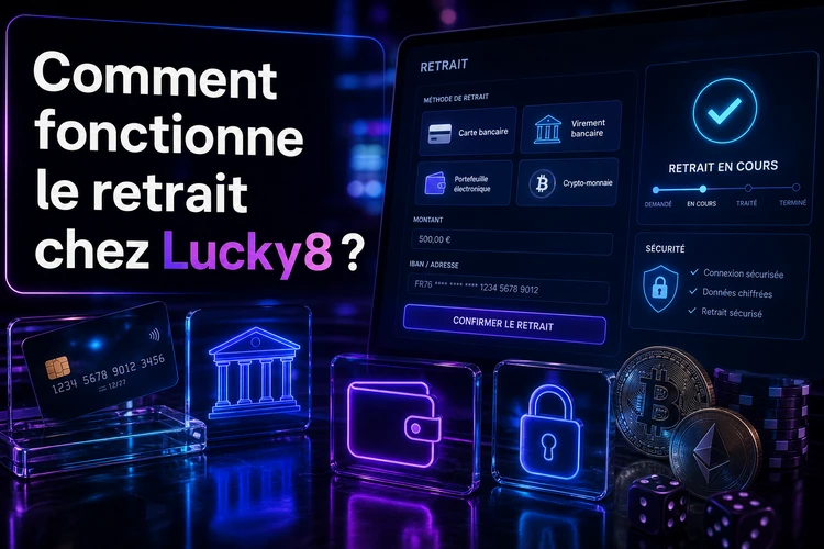 Comment fonctionne le retrait chez Lucky8?